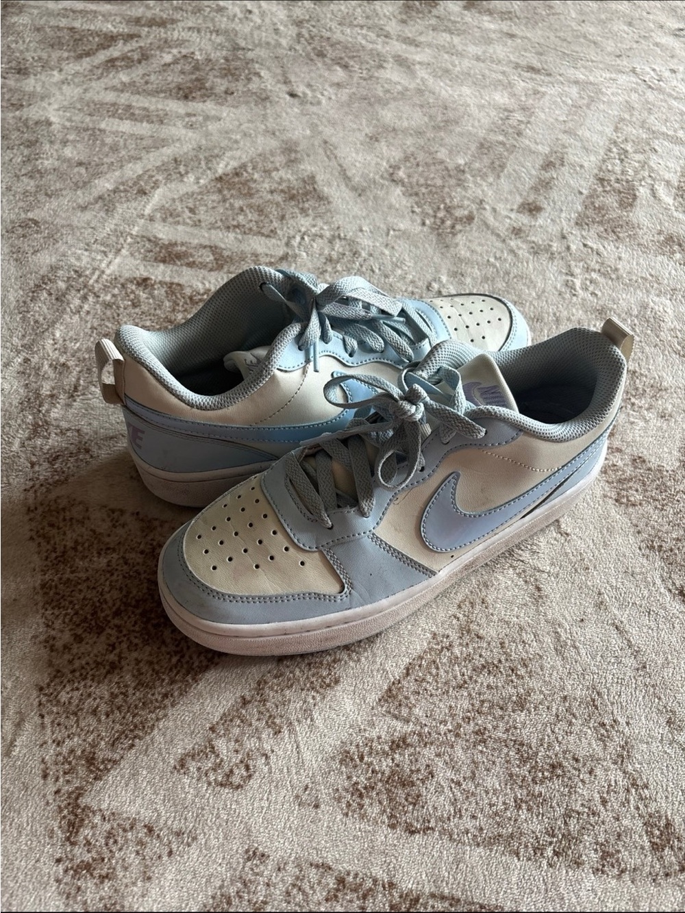 Nike Court Borough Low Recraft Soft Pearl Celestine Blue Pastel 5.5Y / Women's 7